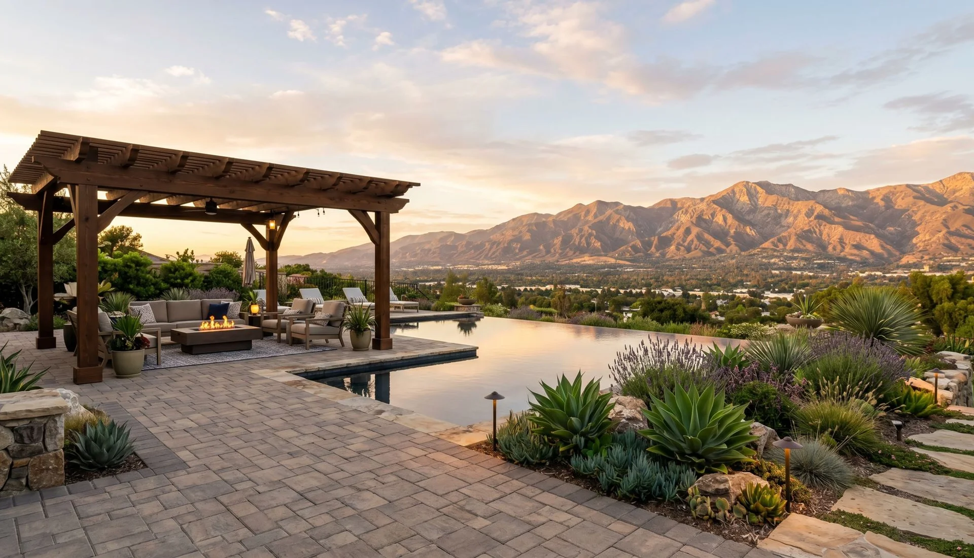 Landscape design and hardscape work in Pasadena